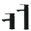 Bathroom Sink Faucets Antique Bath Oil Rubbed Black Faucet Deck Mounted Square Basin Brass And Cold Water Vessel Tap Mixer