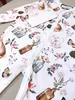Luxus-Overalls für Neugeborene, langärmeliger Baby-Body, Größe 66–100, Schmetterlingsmuster auf dem gesamten Krabbelanzug für Kleinkinder, 5. Nov
