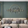Dekoratif figürinler nesneler ins nordic ışık lüks ferforje duvar dekorasyonu villa model oda asma