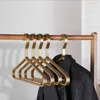 Cabides 5 pcs cabide de liga de alumínio de alta qualidade calças com clipes multifuncional guarda-roupa organizador racks de armazenamento