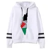 Hoodies femininos Palestina Mulheres Gráfico 2023 Tracksuit Sweater Feminino Vintage