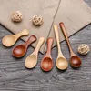 Ensembles de vaisselle en bois mignon petite cuillère à soupe enfant enfants Dessert boisson froide miel riz filles vaisselle