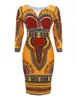 Vêtements ethniques robes africaines pour femmes Dashiki imprimer Tribal mode col en v dames vêtements décontracté Sexy Robe Robe de soirée