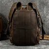 Mochilas escolares sbirds mochila de cuero para hombres retro estilo de moda de lujo mochila bolsa de viaje mochila shoold bag para hombre mochila de cuero hombres 230403