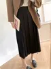 Skirts Li Zhiqi High Waist Mid Length Suit Pleated Women's Autumn Thin Loose Outer Skirt 111710 230403