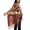 Schals drucken Retro-Boho-türkischer Kelim-Navaho-Gewebe, gewebter Textilschal, Winter-Herbst-warmer persischer Stammes-ethnischer Kunstschal, Tücher
