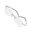 Sunglasses Titanium Rimless Glasses Men's Women Pochromic Gray Myopia Lens Outdoor Presbyopia Optics Eyewear -125 -150 -200 Sun