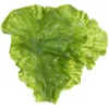 Decorative Flowers 3 Pcs Artificial Lettuce Leaves Decor False Leaf Props Pvc Food Vegetable Model Decors