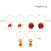 Oorknopjes Kerstboom Sneeuwpop Hangende Dames Elanden Sneeuwvlok Hanger Partij Sieraden Cadeau Accessoires