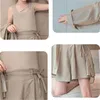 Kledingsets Jonge meisjes Zonbestendig Cool Fashion Effen Kleur Kinderen Zomer Dun los shirt Vest Shorts 3 stuks Korea Casual outfits