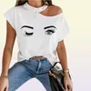 Neuankömmlinge Womens T -Shirt -Ständer Kragengelenk gedruckte Lippen um die Halsoberteile ärmellose Damen Acetat Größe S2XL5790912