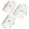 1Pc Stationery Coil Ring Plastic Transparent File Folder Loose Leaf Binder Journal Planner PVC Notebook Cover