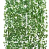 Decorative Flowers 6 5Ft Artificial Shrubs 18Pcs Ivy Garland With 50 Binding Ties- Greenery Hanging Plants For