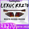 Per Lexus RX 20 16-20 22 LED attraverso il fanale posteriore Luce di marcia Indicatori di direzione Luci dei freni Luce di stop Lampada di coda a LED Assemblea