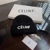 Beanie Örme Beanie Celinf Cap Tasarımcı Kadınlar Yün Şapka Mektubu Sonbahar/Kış Moda Markası Hip Hop Kalınlaştırılmış