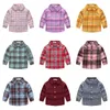 Kinderen shirts kinderen shirt peuter geruite kleren herfst shirts voor tienermeisjes mode lange mouw blouse kleine jongen shirt meisjes kleding 230403