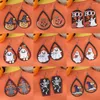 Dangle Earrings Halloween Horror Ghost Wood Funny Cartoon Characters Pumpkin Skeleton Gift Wholesale