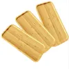 Plates Bamboo Wood Serving Trays Set Of 3 Rectangular Party Avoid Sliding And Spilling With A Raised Lip Design