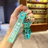 Keychains Creative Trend Tie Bear Doll Couple Keychain Pendant Cute Bag Car Accessory