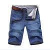 Hommes Jeans D'été Mince Denim Shorts Pour Bonne Qualité Coton Solide Droite Mâle Bleu Casual Taille 40 230403