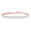 Hip Hop Colorful Crystal Tennis Halsband smycken Kvinnor Sparken kubik zirkonia cz fyrkantig tenniskedjan halsband