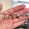 925 Silver Fit Pandora Charmos originais pingentes pingentes de braceletes femininas Micha