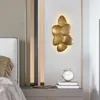 Vägglampa LED Postmodern rostfritt stål Gyllene Light Sconce för sovrumskorridor