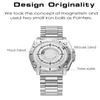 Нарученные часы Drop Eutour Black Metal Magnetic Watch Men Sports Quartz Men's Fashion Водонепроницаемые мужские наручные часы мужские часы 2023Wristwatch