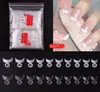 500pcsbags False Nails French Nail Tips Crescent Moon Shape Finger Acrylic 10 Size Mixed Package45293896052450