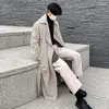 Trenchs pour hommes Manteaux d'automne Hommes surdimensionnés longs vêtements coréens coupe-vent en vrac veste hommes pardessus de haute qualité M-2XL