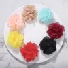 Elegant Large Cloth Flower Earrings for Women Trendy Big Colorful Hoop Earrings 2023 Fashion Jewelry Accessories Ladies Gifts