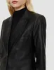 Giacca da cappotto in pelle genuina super cool 2024 da donna, in pelle di pecora premium solida, abbigliamento da motociclista di qualità personalizzata
