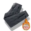 Calças ao ar livre 6xl7xl 8xl 2023 inverno masculino lambswool sweatpants quente grosso jogger impermeável casual calças masculinas extra grandes com lã 231103