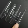 False Nails 120pcs Flat Square XXL Long Acrylic Nail Tips Flatter Straight Non C Curve Half Cover Tip Manicure Tool