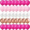 Feestdecoratie Rose Roze Metaal Latex Confetti Ballonnen Bruiloft Decoraties Matte Globos Jaar Verjaardag