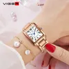 Relojes de mujer Top Brand Square Relojes de pulsera de mujer de alta calidad a prueba de agua Moda Hebilla de mariposa Reloj de pulsera para mujer Relogio Feminino 230403