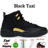 Heren basketbalschoenen 12 12s Cherry Brilliant Orange Black Taxi Twist Royalty Dark Concord Floral Indigo Reverse Flu Game Triple Black Sneakers Maat 7-13