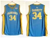 Men High School 34 Kevin Garnett Jersey Blue Team Farragut Basketball Jerseys Garnett Uniform Sport High Quality