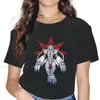 Magliette da donna Graffiti Warrior Of Courage Maglietta da donna Digital Monster Manga Girls Basic Tops Camicia da donna in cotone 5XL Divertente regalo di moda