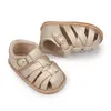 Sandalen Zomer Baby Sandalen Boy Girl Shoes Flat Anti-Slip Soft Rubber Sole Bruine Baby Shoes 7 Colors First Walkers Outdoor Beach Sandals Z0331