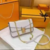 Women Designer Shoulder Bags Fashion Chain Handbags Leather Wallet Crossbody Bags Flap Handbag Tote Cosmetic Bag Detachable Chain Strap Lock Hasp