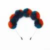 Acessórios de cabelo 2023 fio bonito pompom 5cm cabeça cheia crianças hairband moda inverno estilo headband