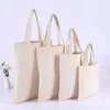 Storage Bags 5 Pcs Natural Cotton HandBag Canvas Tote Shoulder Reusable Vegetable Crossbody Bag