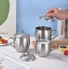 Mugs 304 Stainless Steel With Lid Beer Coffee Mug Camping Anti-Scalding Tea Water Cold Drink Cup Home Milk Use Portable Gargle Cups