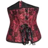 Bustiers Corsets Высококачественные кружевные кружевные талию для тела Cincher Trainer Corset Plus Size Women Retro Zipper Red Black White Bustier