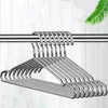 Hangers Racks 10-20 stainless steel non slip coat hangers for adult clothing organizers wardrobe organizers balconies metal drying hangers 230403