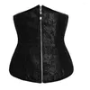 Bustier Corsetti di alta qualità Lace Up Underbust Body Waist Cincher Trainer Corsetto Plus Size Donna Retro Zipper Rosso Nero Bianco Bustier