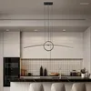 Lampade a sospensione Luci moderne creative a LED L100CM Lampada Hlanging per sala da pranzo Cucina vivente 85-265V Smart Home Alexa