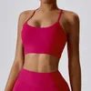 Yoga Outfit Women's Bra Running Speed Dry Sexy Beautiful Back Suspender Sports Gym Push-Up Tight-Fitting Top Female