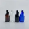 ストレージボトルクリアブラックブラウンブルー200ml x 25プラスチック製のコニカルとスクリューキャップDIYスパエッセンシャルオイルトナー化粧品コンテナ